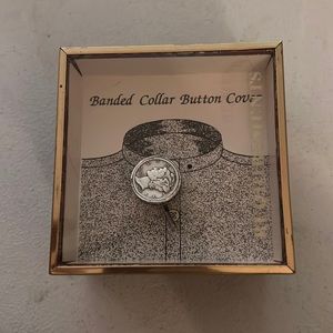 Branded collar coin button cover